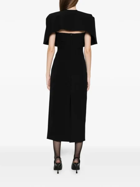Костюм миди рокля Axel 113 до коляното черно