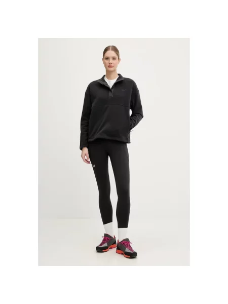 Jack Wolfskin legginsy Wildstride czarne