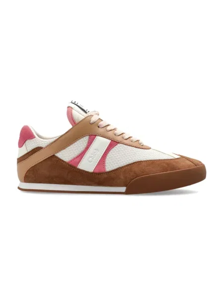 Sneakersy Chloe skórzane brązowe
