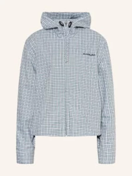 Acne Studios Sako tmavě modrá černá bílá