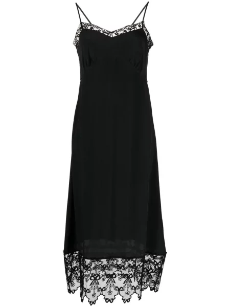 Rochie midi Simone Rocha din dantelă până la genunchi de costum negru
