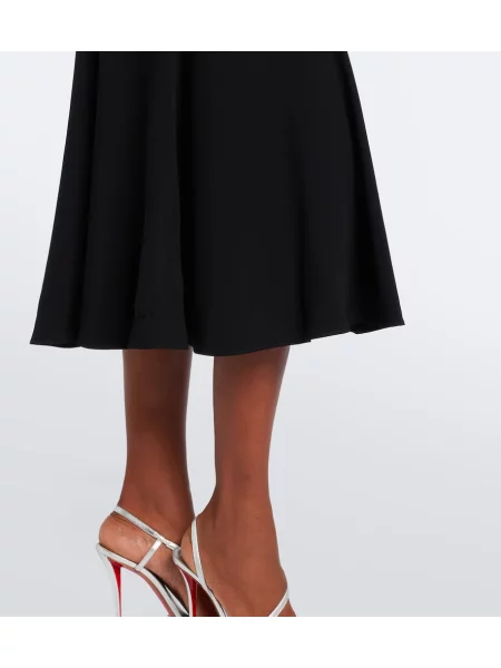 Rochie midi Roland Mouret cu funde negru