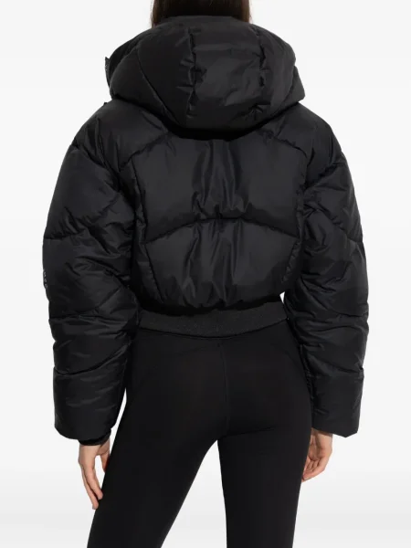 Geacă Adidas By Stella Mccartney cu glugă negru