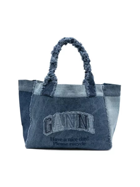Shopperka Ganni niebieska