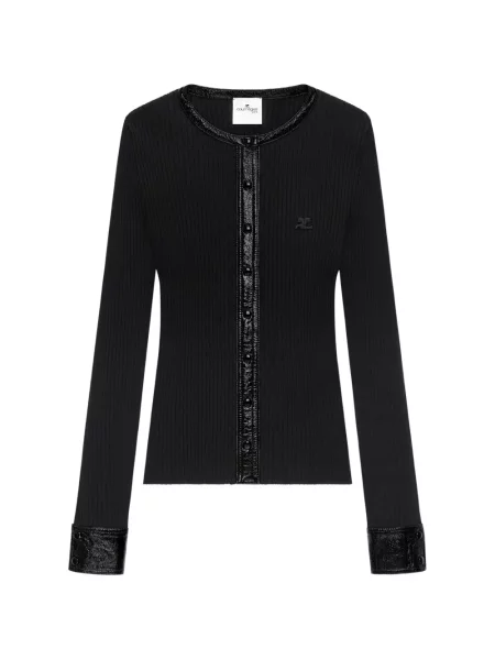 Cardigan Courreges tricotate negru