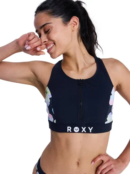 Stanik bikini dla Kobiety ROXY ACTIVE czarny