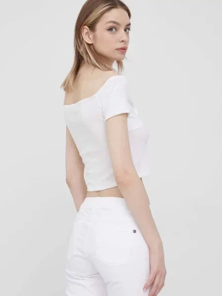 Блузка Pepe Jeans Beth однотонна білий