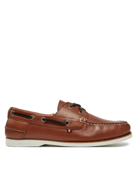 Półbuty Tommy Hilfiger brązowe