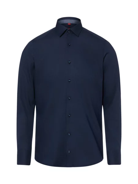 Finshley & Harding koszula biznesowa Mężczyźni Slim Fit 37 niebieski