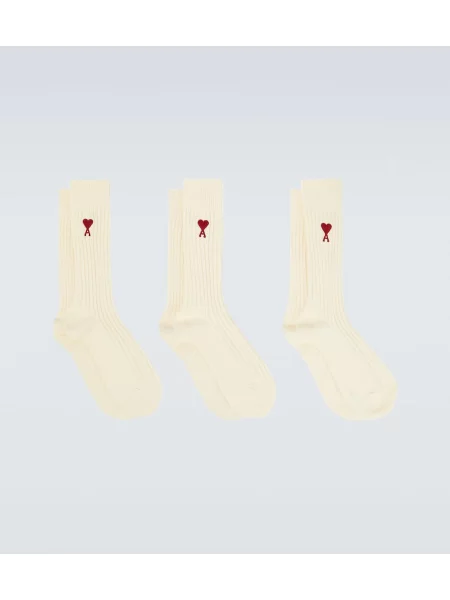 Nogavice Ami Paris bela