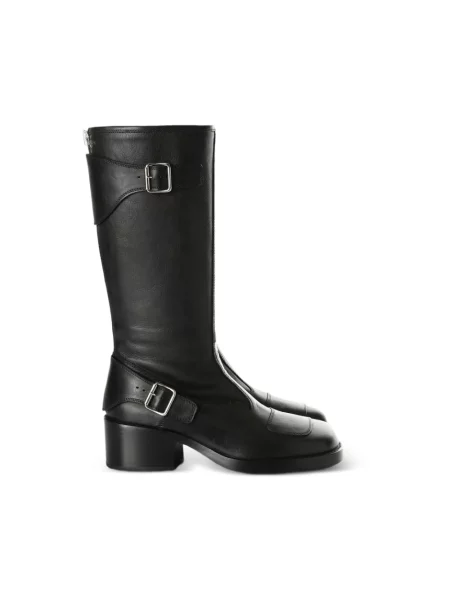Kozaki Ann Demeulemeester skórzane czarne