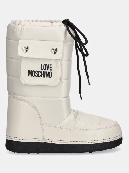 Love Moschino śniegowce beżowy