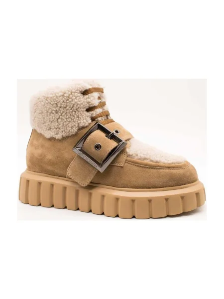 Pantofi Voile Blanche din dantelă bej