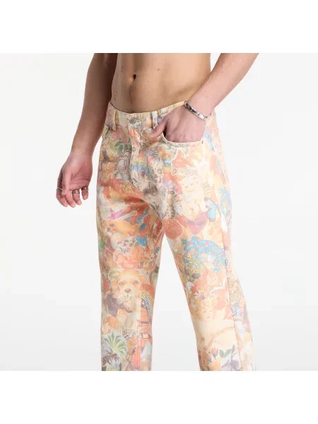 Blugi PLEASURES Stickers Straight Leg Jeans Multi 32