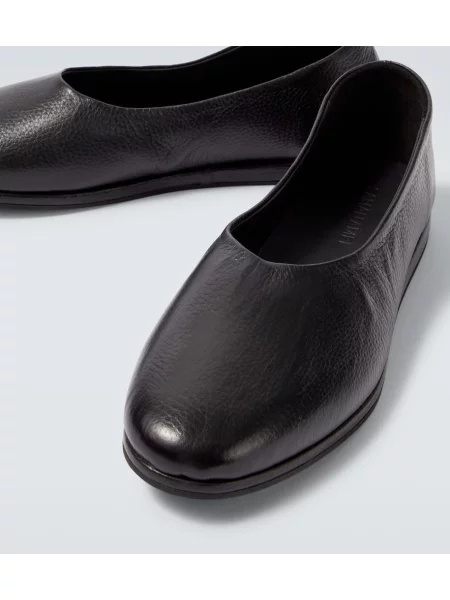 Kožené slip on loafersy Saman Amel čierna