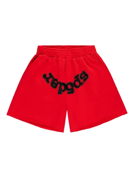 Pantaloni scurți Sp5der cu tepi roșu