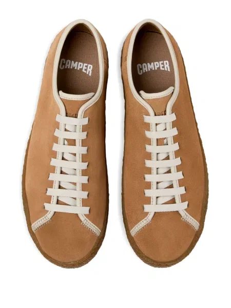 Sneakerși Camper din piele de căprioară maro