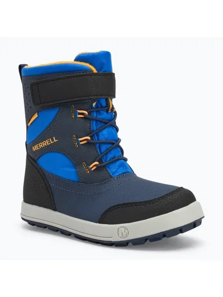 Ghete de zăpadă pentru copii Merrell Snow Storm Wtrpf blue/black/orange negru