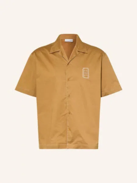 Lacoste Wzorzysta Koszula O Luźnym Kroju braun