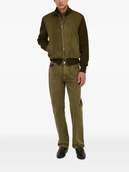 Geacă bomber Ferragamo tricotate verde