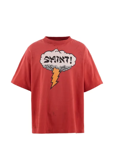 Tricou Saint Mxxxxxx zdrențuiți roșu