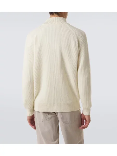 Cardigan Lardini de lână alb