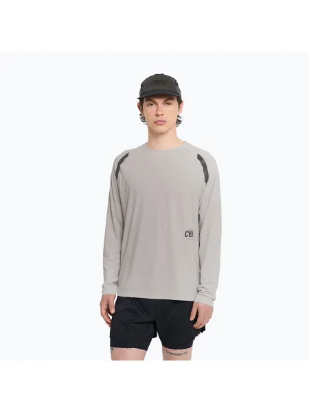 Longsleeve do biegania Ciele Athletics DLY nite rite szary