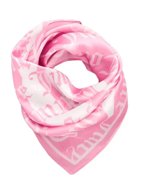 Juicy Couture Fular TULIP roz deschis alb