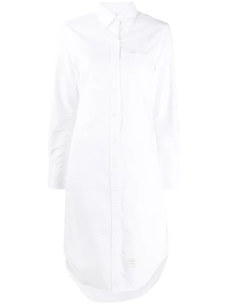 Sukienka koszulowa Thom Browne garniturowa biała