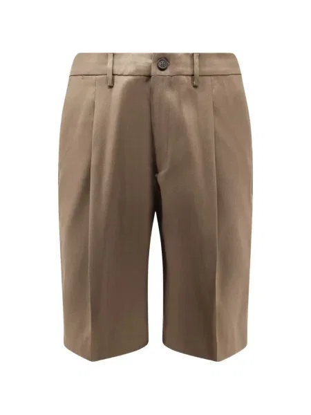 Pantaloni scurți Golden Goose plisate auriu