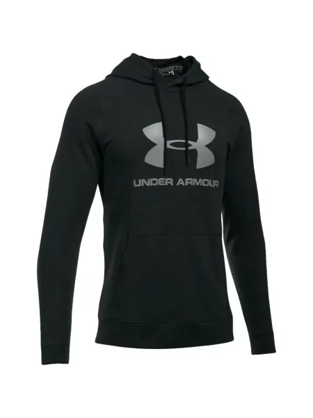 Hanorac cu glugă Under Armour cu autograf negru
