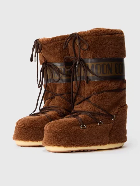 Moon Boot cizme de iarna MB ICON FLEECE maro