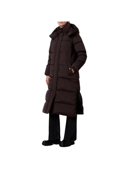Długa parka Woolrich brązowa