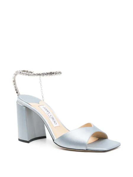 Sandale Jimmy Choo de cristal albastru