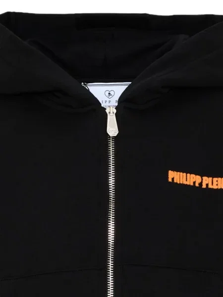 Dětska mikina s kapucí Philipp Plein černá