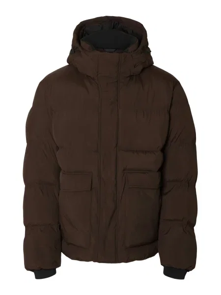 SELECTED Geacă de iarnă SLHANDERS închis maro