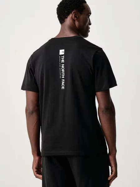 The North Face T-shirt z bawełną Vertical Regular czarna