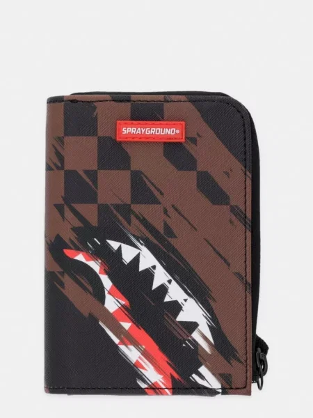 Sprayground portofel cu imitație de piele maro