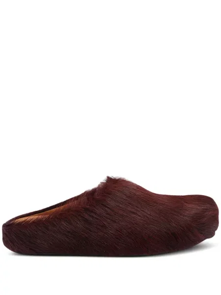 Papuci tip mules Marni slip-on roșu