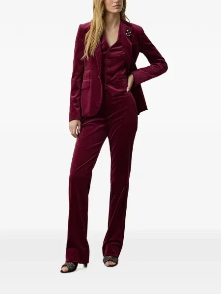 Vestă Ralph Lauren Collection de catifea roșu