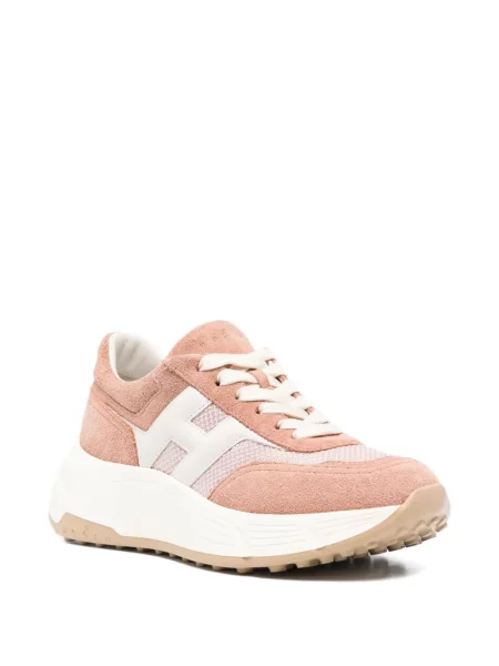 Sneakerși Hogan cu platformă cu autograf roz