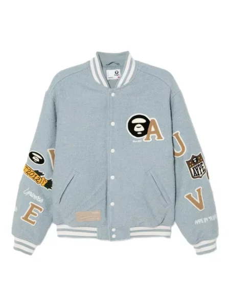 Geacă Aape By A Bathing Ape cu broderie albastru