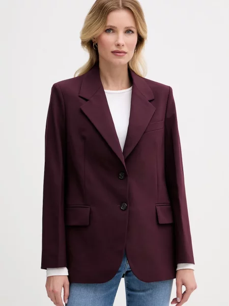 Tommy Hilfiger sacou cu un singur rând de pentru femei cu amestec de lână