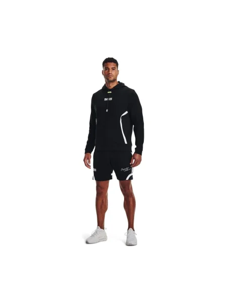 Pletená mikina s kapucňou Under Armour čierna