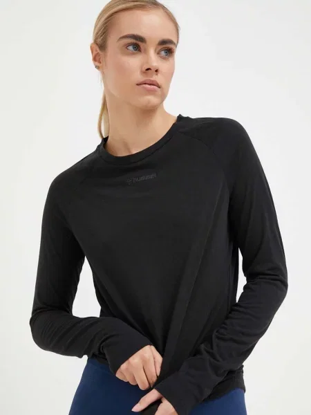 Tréninkové tričko s dlouhým rukávem Hummel hmlMT VANJA T-SHIRT černá