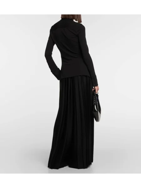 Top Proenza Schouler din jerseu alb