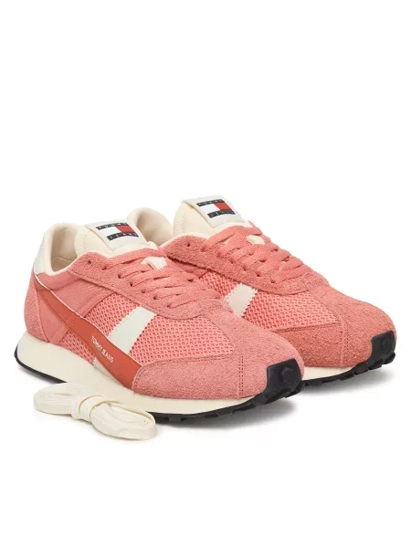 Sneakersy Tommy Jeans Tjw Retro Runner Archive růžová