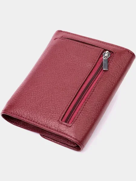 ST Leather Accessories Гаманець Шкіра бордовий
