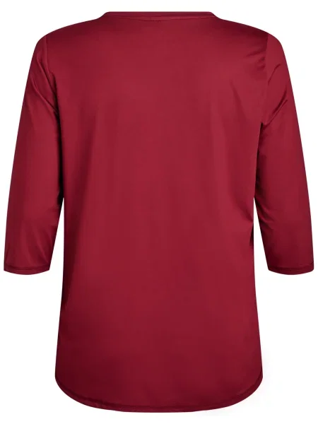 Active by Zizzi Tricou funcțional Abasic One roșu bordeaux alb