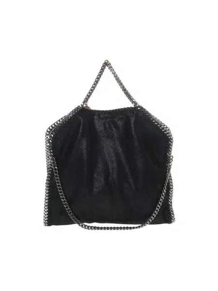 Duża mały torebka na łańcuszku Stella Mccartney z granatem czarna